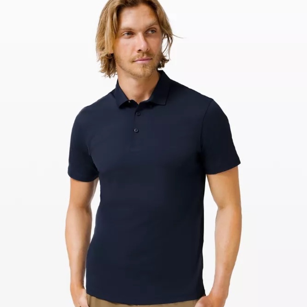Lululemon Men's Black Polo Propel Shirt